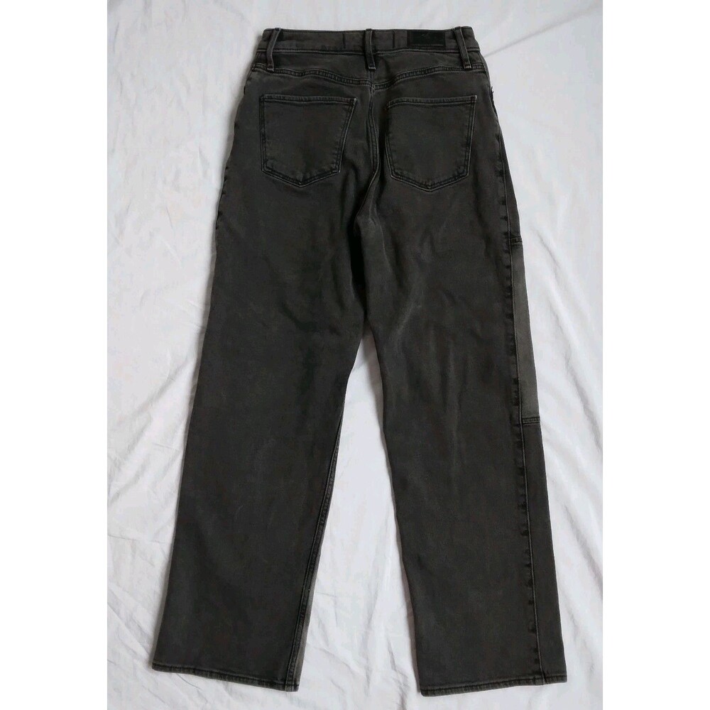 Hollister Ultra High Rise Dad Jean Black Stretch Preppy Womens Size 3S - Picture 7 of 9